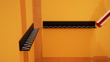 The Original Floating Corner Shower Bench Kit™ with Orange Waterproof Board