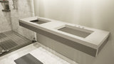 Contractor Supply Warehouse Floating Bathroom Vanity Kit with The Original™ Vanity Bracket®