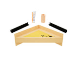 The Original Floating Corner Shower Bench Kit™ with Orange Waterproof Board