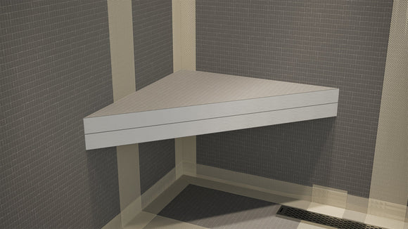 Contractor Supply Warehouse Floating Corner Shower Bench Kit