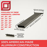 The Original™ Hidden Island Support Bracket in Industrial, Aluminum or American Made Steel