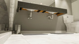 The Original Floating Bathroom Vanity Kit™ with Orange XPS Board & Original Vanity Bracket®