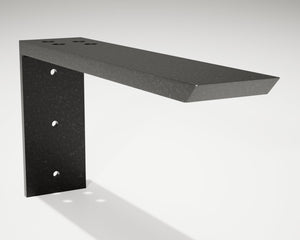 L Bracket Countertop Support in Industrial, Aluminum or American Made Steel