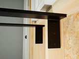 Side Wall Free Hanging Shelf Bracket in Industrial, Aluminum or American Made Steel