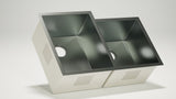 Stainless Steel Square Sink 60/40 (Double Bowl)