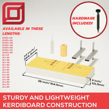 The Original Floating Shower Bench Kit­™ with Orange XPS Waterproof Board & Original Shower Bench Bracket®