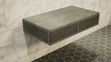 The Original Floating Shower Bench Kit­™ with Orange XPS Board & Original Shower Bench Bracket®