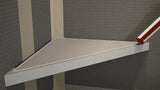 *New* The Original Floating Corner Shower Bench Kit with Dural Tilux Board® by Original Granite Bracket