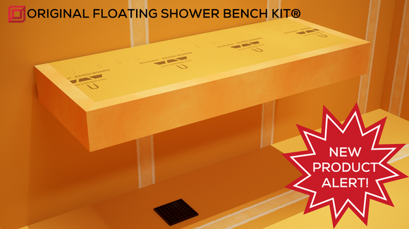 *NEW* The Original Floating Shower Bench Kit® with Schluter® Kerdi - Original Shower Bench Bracket®